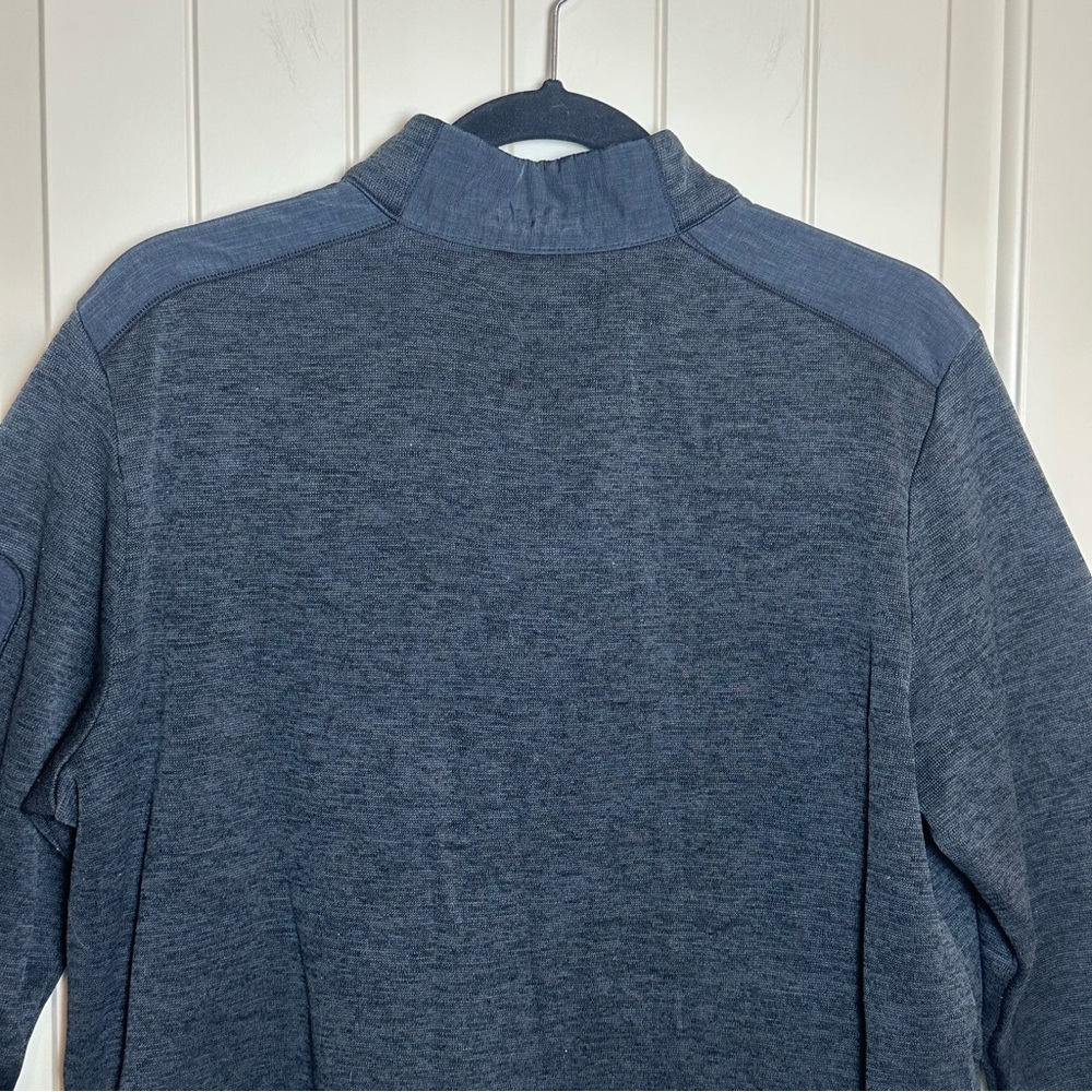 GREG NORMAN Gray Heather Men's M Pullover Sweater 1/4 Button Pocket Golf Fleece - Picture 12 of 16